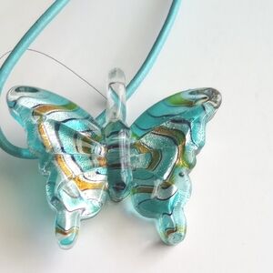 Glass Butterfly Pendant